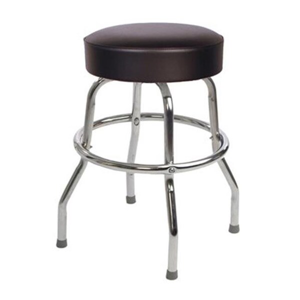 Richardson Seating Corp Richardson Seating Corp 1950BLK-24 1950- 24 in. Floridian Swivel Counter Stool; Black - Chrome 1950BLK-24 - main